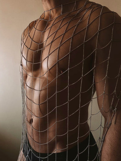 From Daytime Chic to Nighttime Glam: How to Style the MHART Caged Chain XL Scarf for Any Occasion