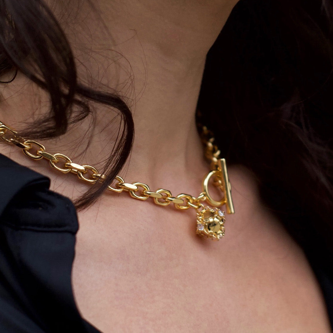 Chunky chain necklaces and bracelets in sterling silver - Bold statement jewelry by MHART
