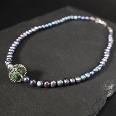 Turquoise Pearl 16" Choker