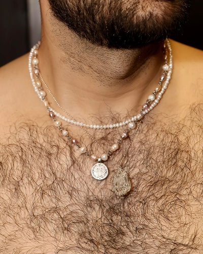 Rosewater Coin Pearl Necklace