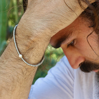 Silver Pearl Bracelet