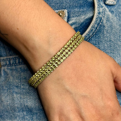 Peridot Gemstone Tennis Bracelet