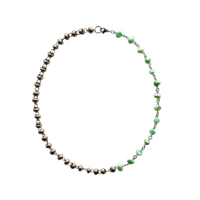 Split Green Pearl Necklace