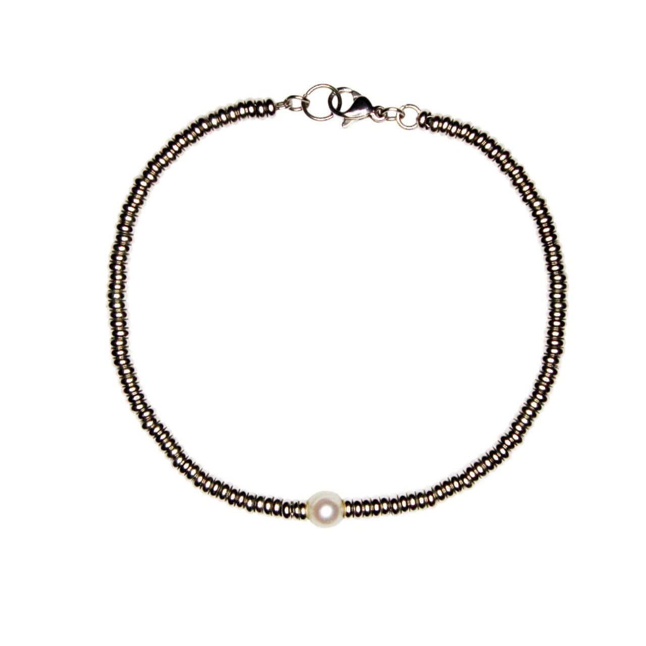 Silver Pearl Bracelet