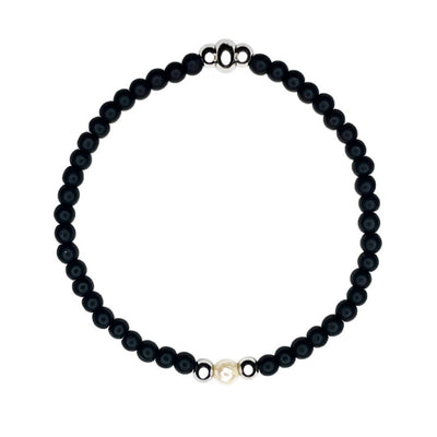 Onyx Pearl Bracelet