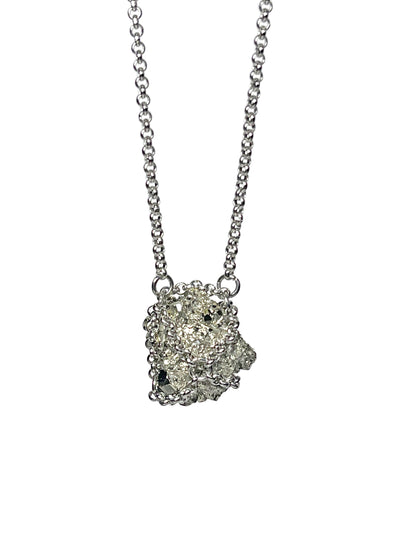 Caged Pyrite Necklace