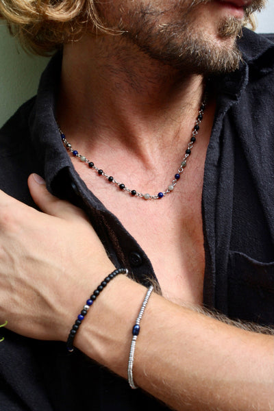 Linked Gemstone Necklace