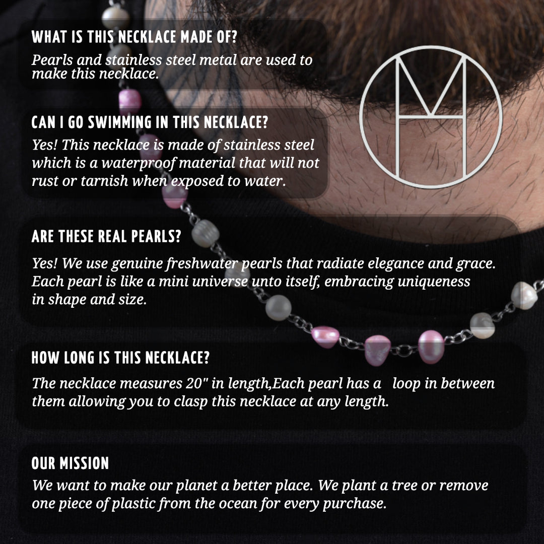 Pink Pearl Necklace