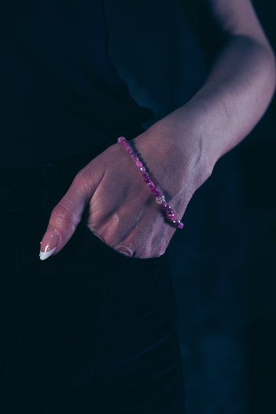 Ruby Gemstone Bracelet: .925 Silver