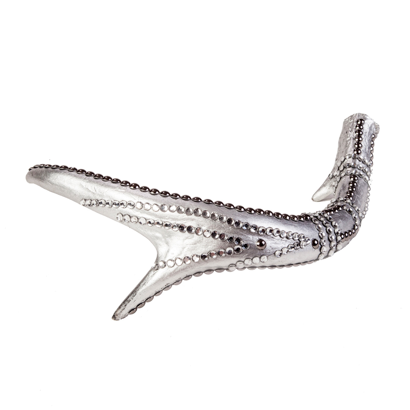 Silver Armored Deer Antler