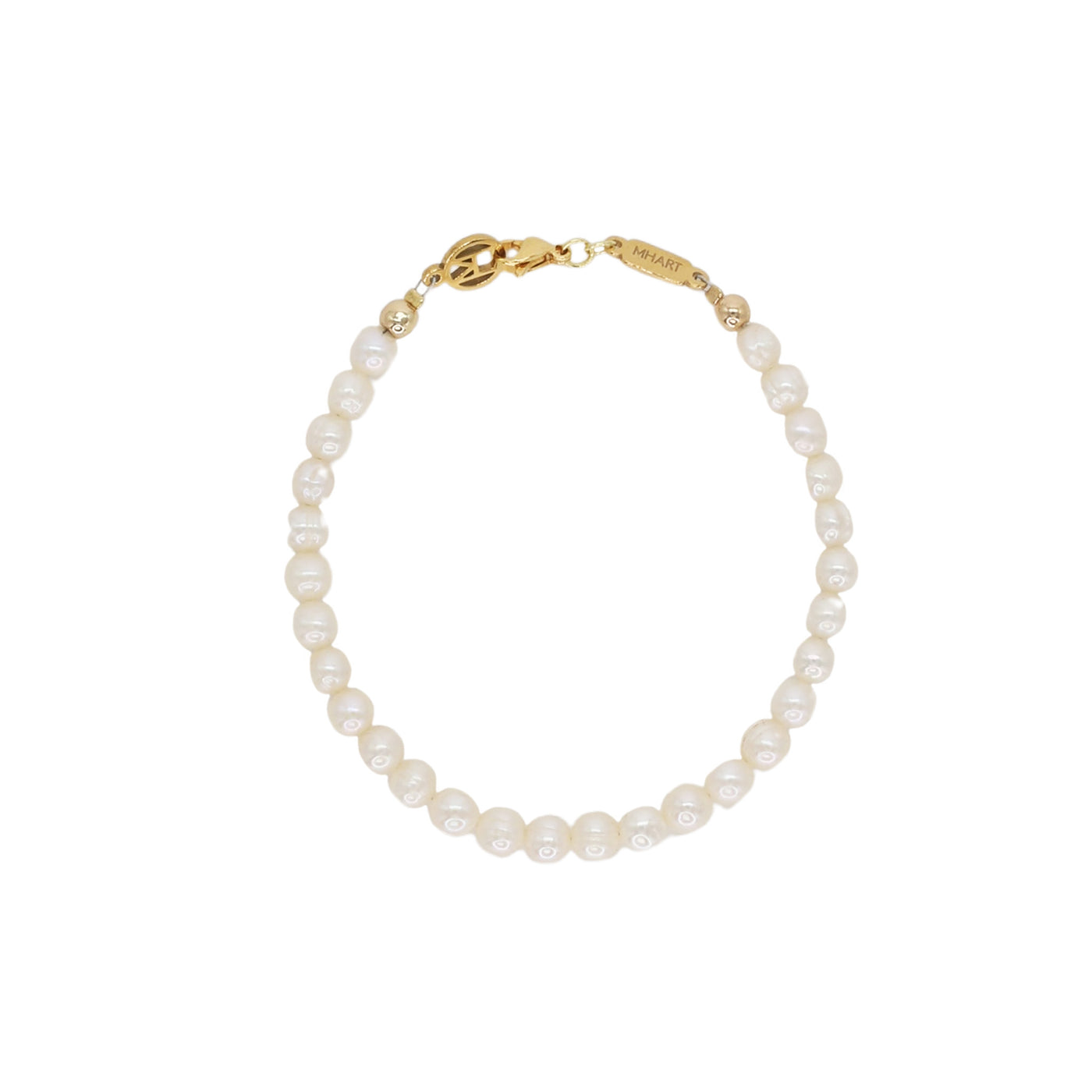 Gold Freshwater Pearl Bracelet
