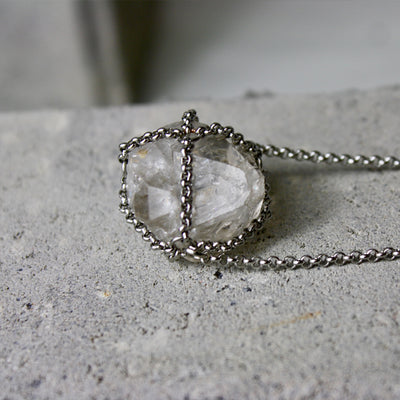 50% OFF! Caged Quartz Necklace