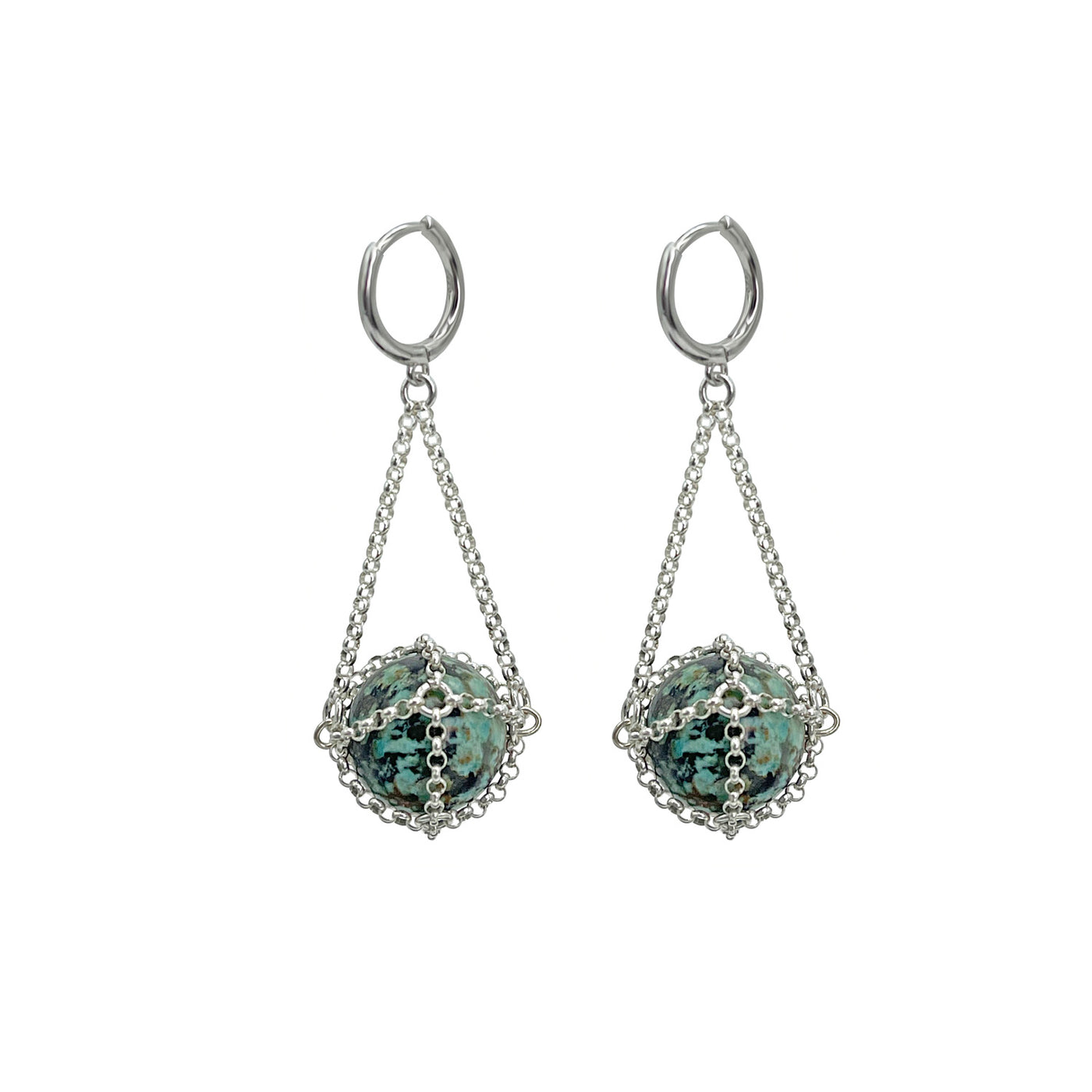 African Turquoise Earring