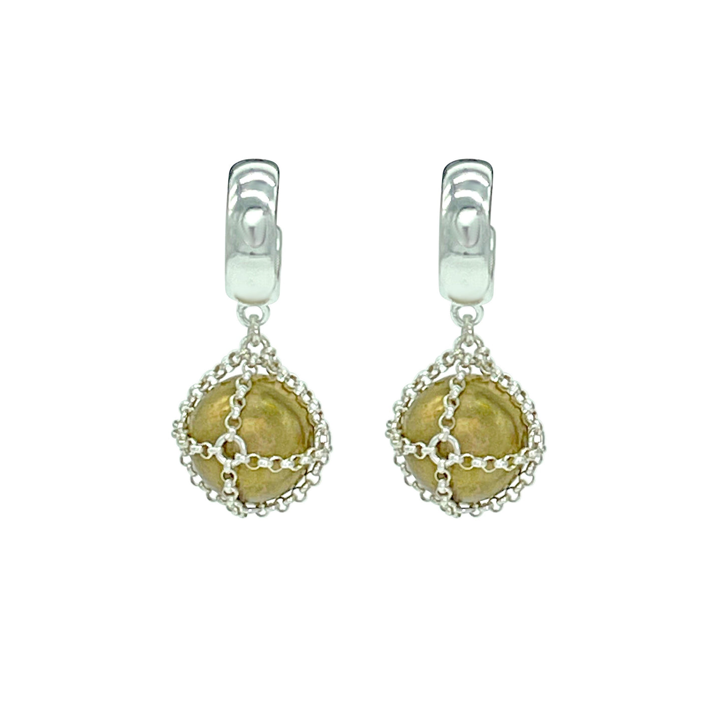 Caged Sphere Earring