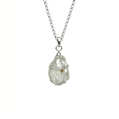 Caged Quartz Pendant