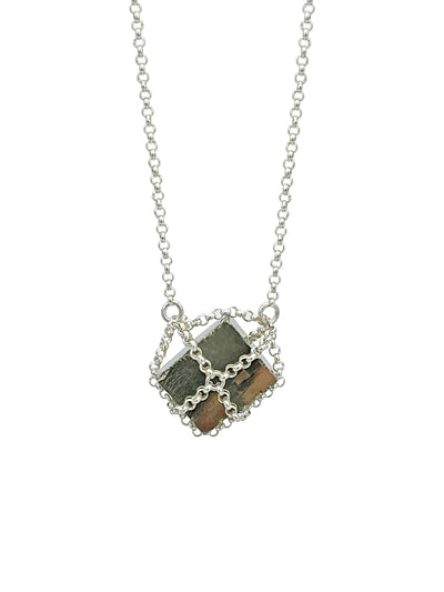 Cube Pyrite Pendant