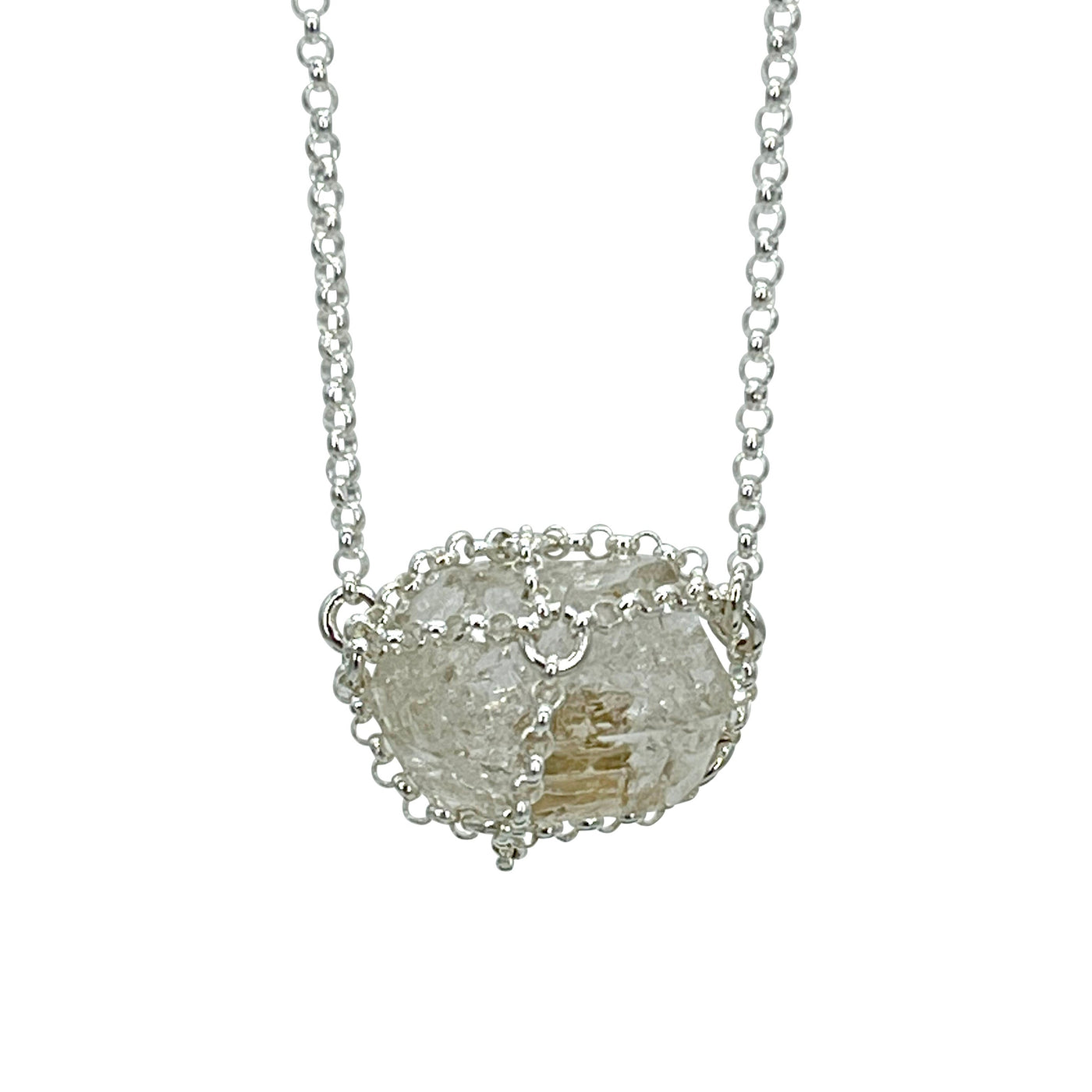 Caged Quartz Pendant