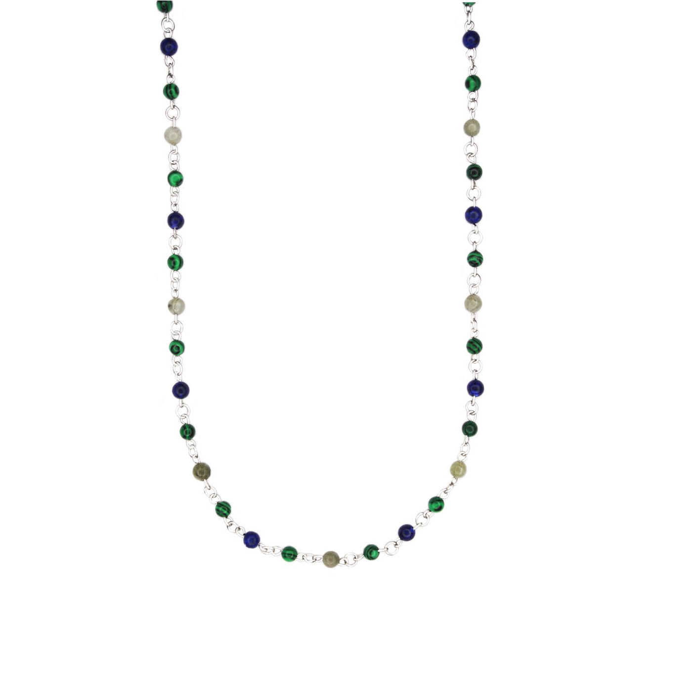 Linked Gemstone Necklace