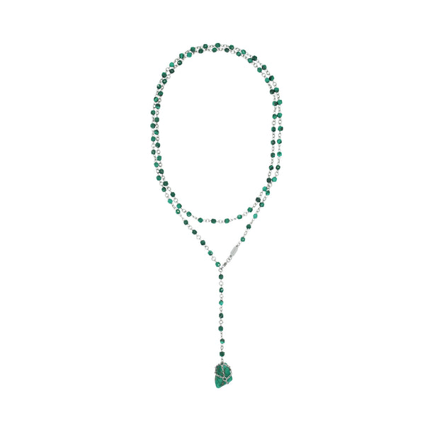 Malachite Double Wrap Necklace