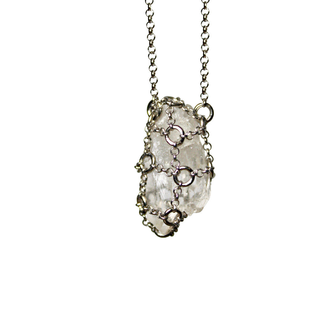 Caged Quartz Necklace