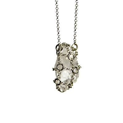 Caged Quartz Necklace