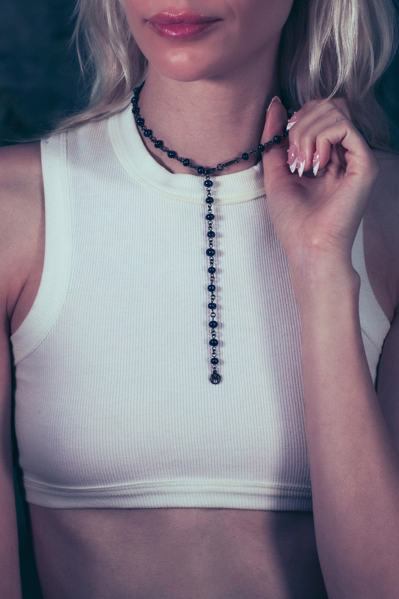 Midnight Black Pearl Necklace