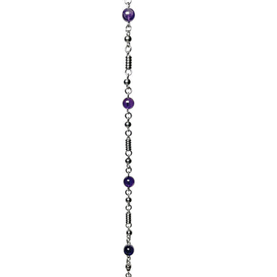 Linked Amethyst Gemstone Necklace