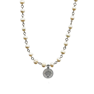 Pearl Coin Necklace