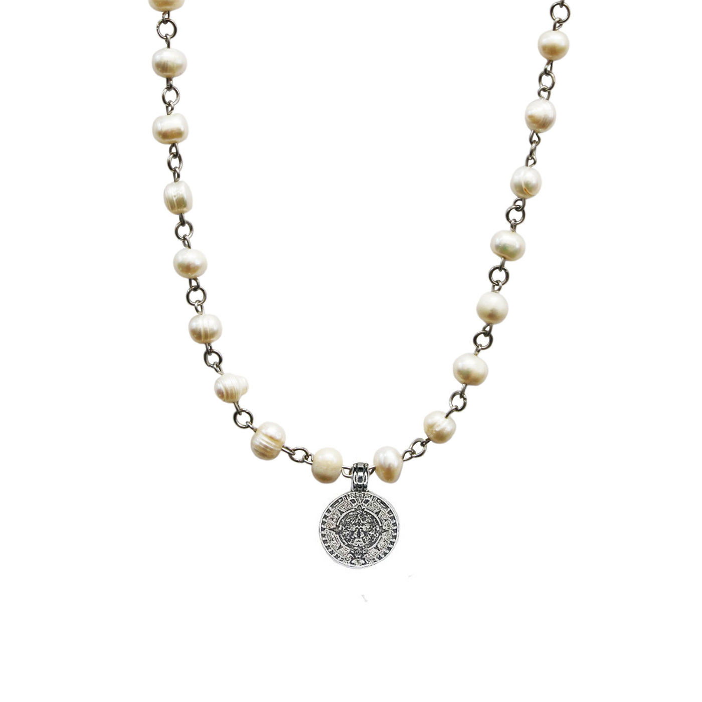 50% OFF Pearl Coin Necklace!