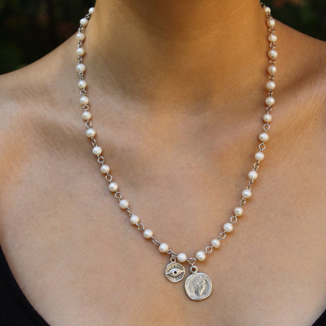 The Pearl Coins Necklace