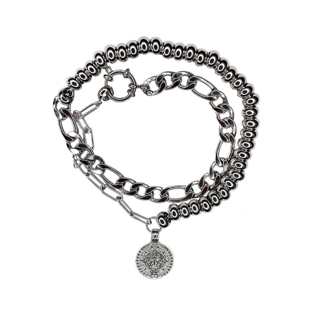 Wrap Chain Coin Bracelet