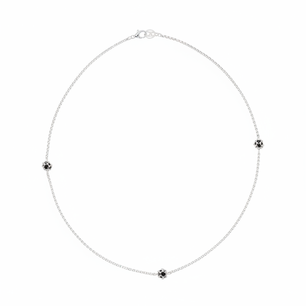 Caged Triple Sapphire Chain
