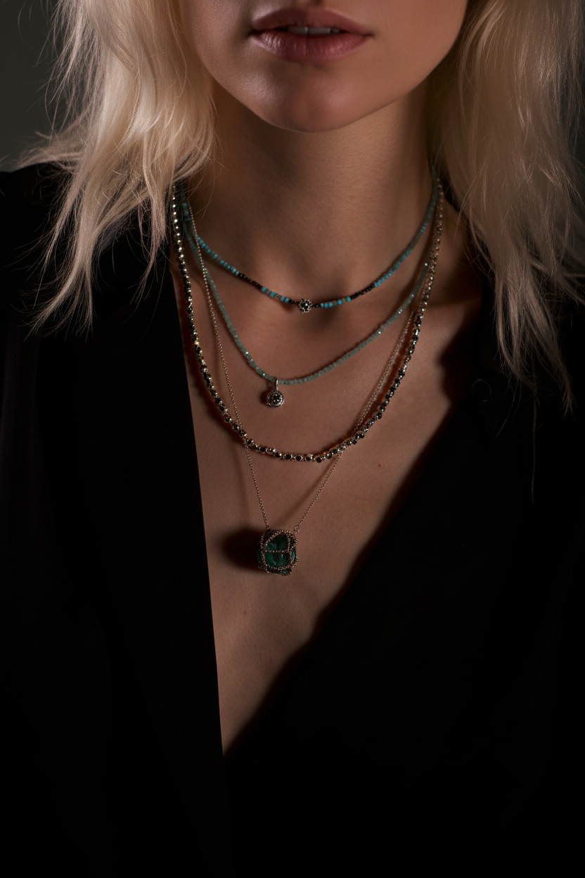 Layered Necklace Editorial