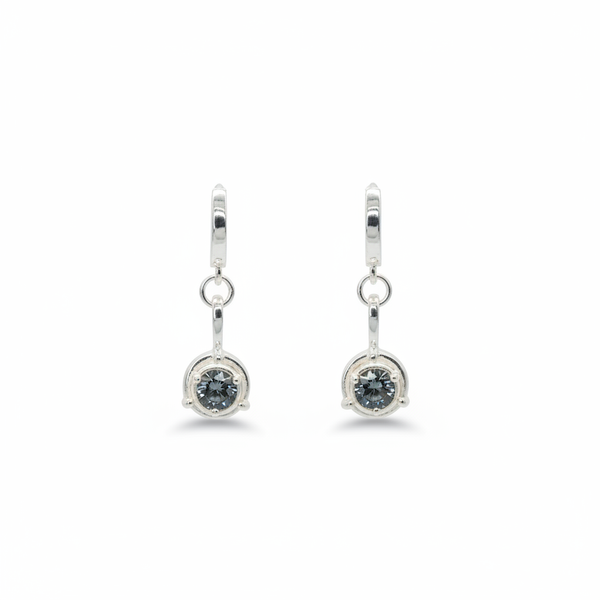 Stardust Moissanite Dangle Earrings
