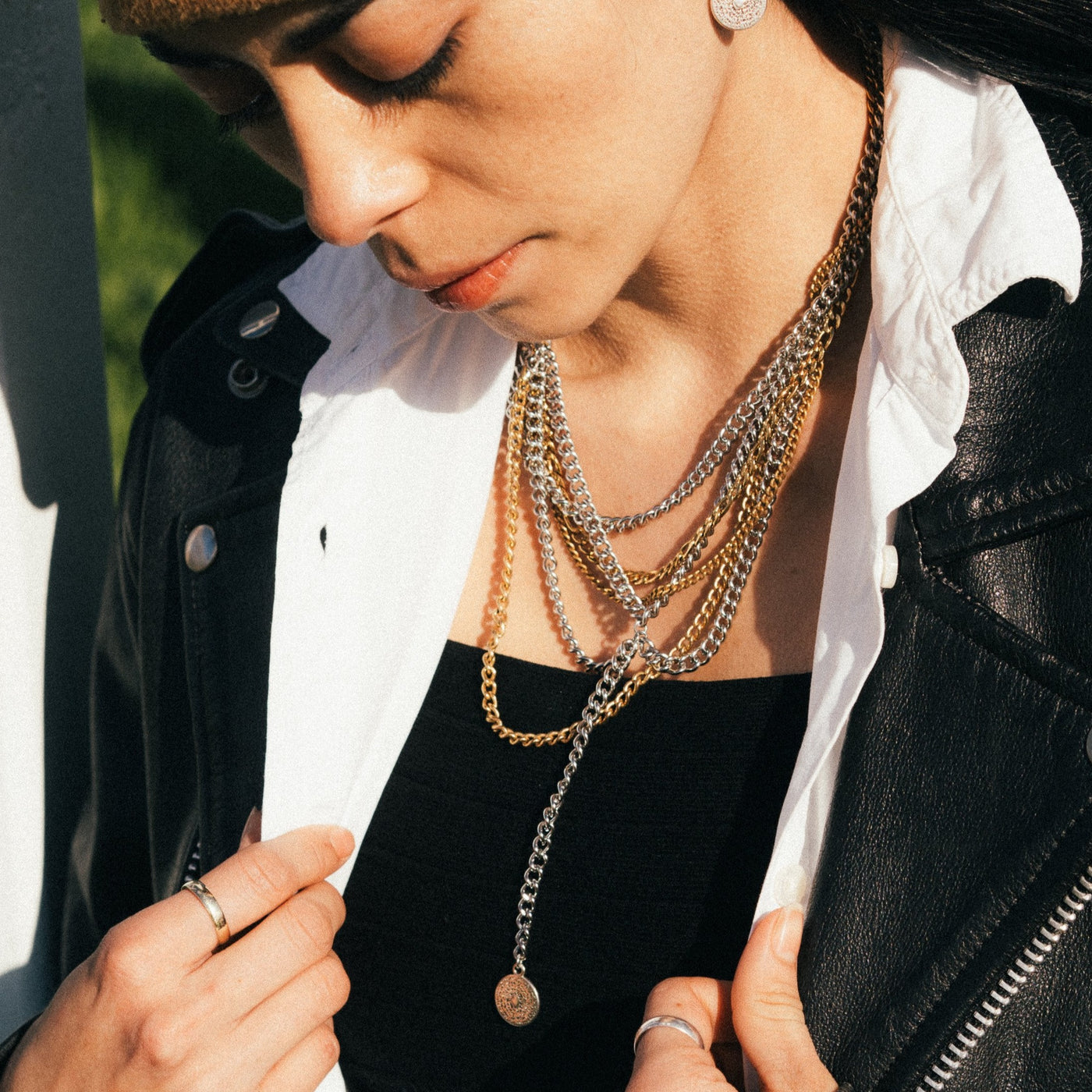 Mixed Chain Statement Necklace