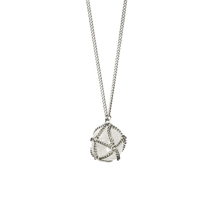 Caged Agate Necklace