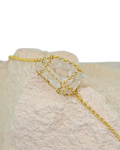 Caged Quartz Necklace