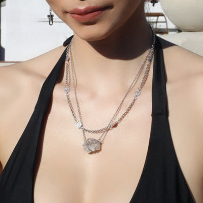 Caged Quartz Necklace