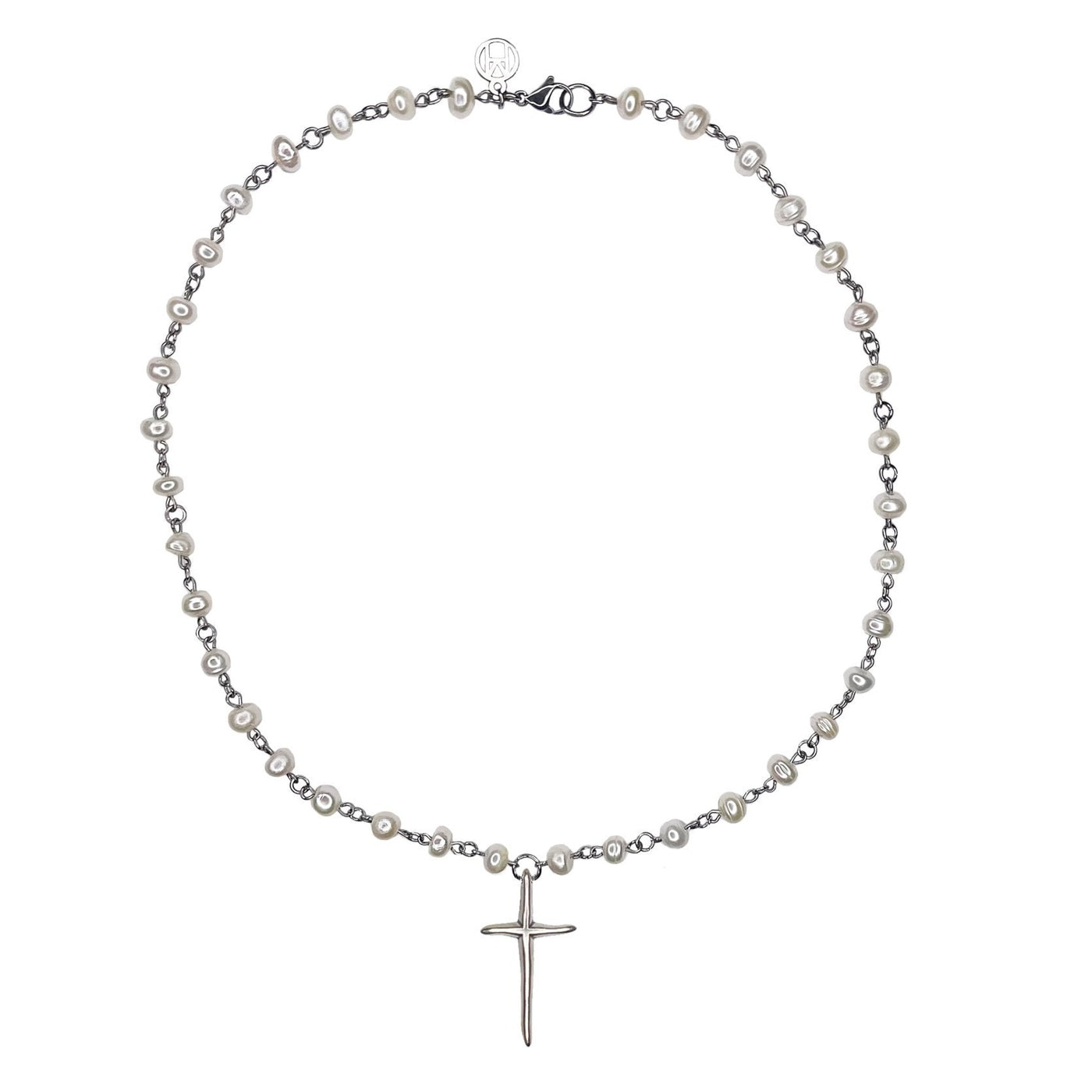 Pearl Cross Necklace