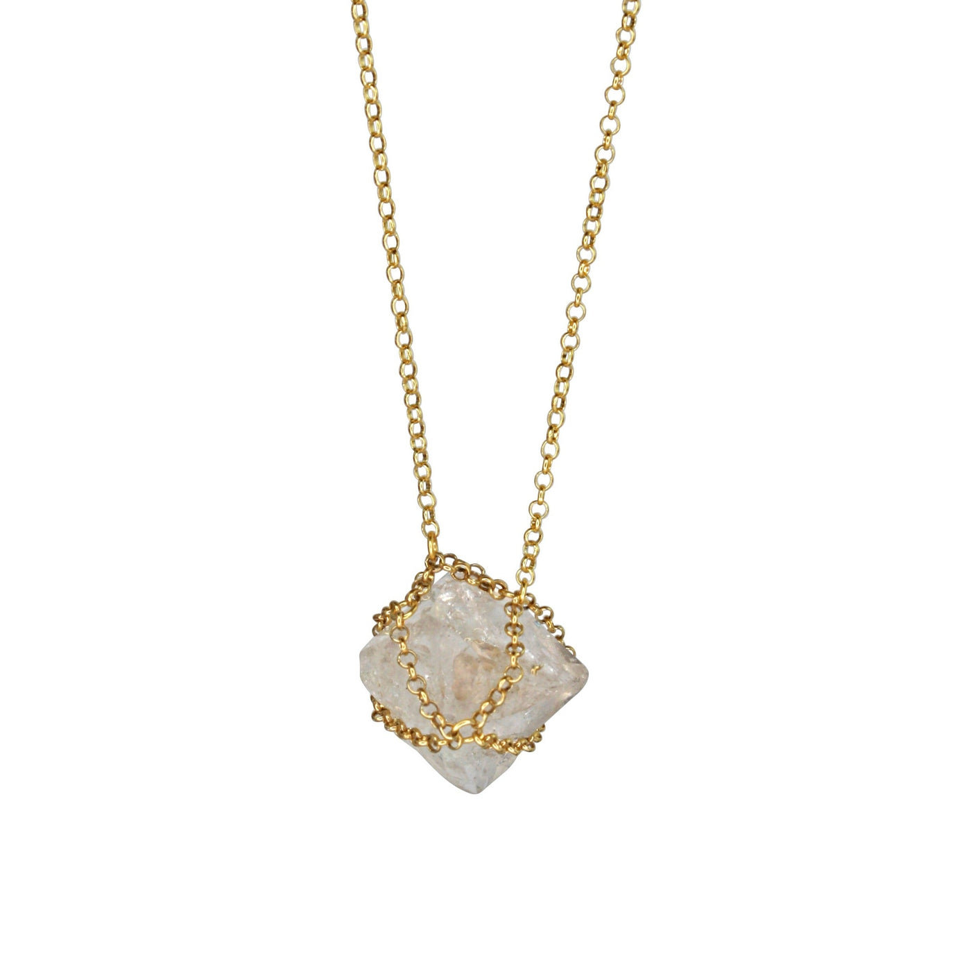 Golden XL Quartz Necklace