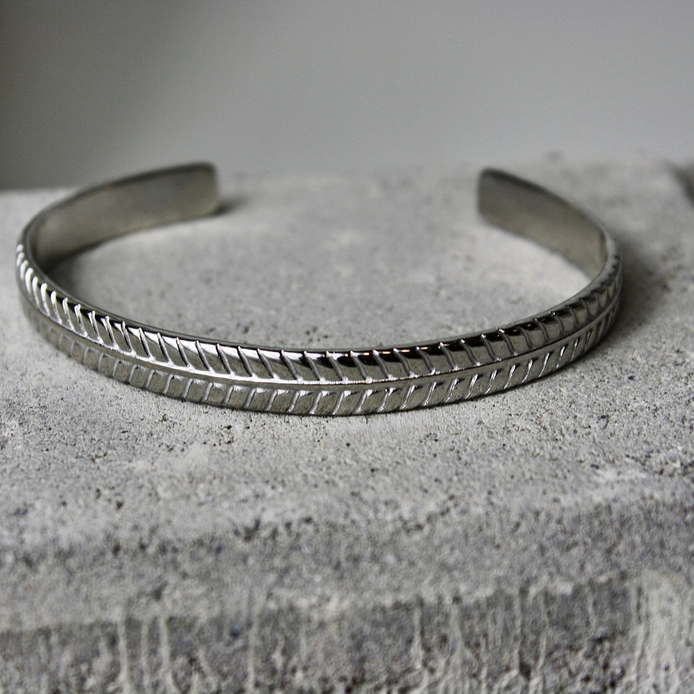 Textured Silver Cuff