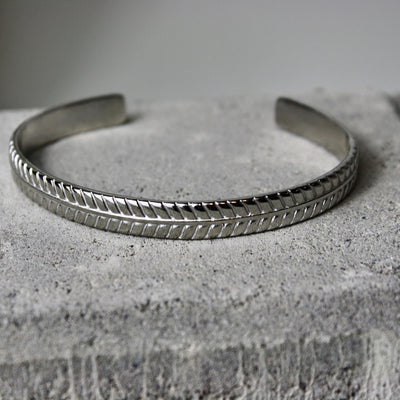 Textured Silver Cuff