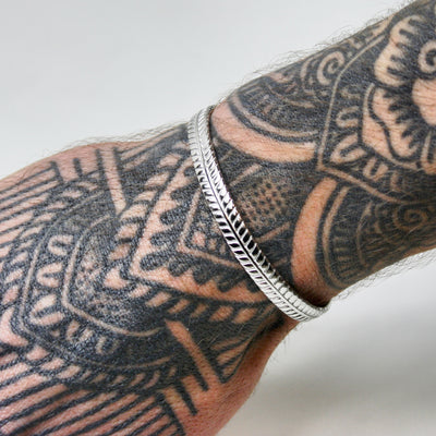 Textured Silver Cuff